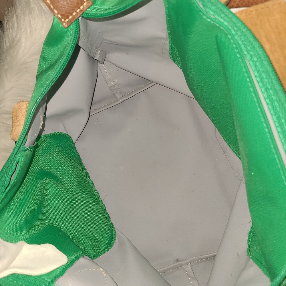 Longchamp Tote in Green and Brown Size SMALL - Picture 5 of 7